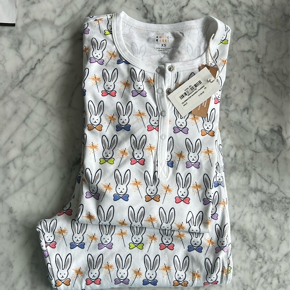 Roller Rabbit Celebration Bunny Pajamas